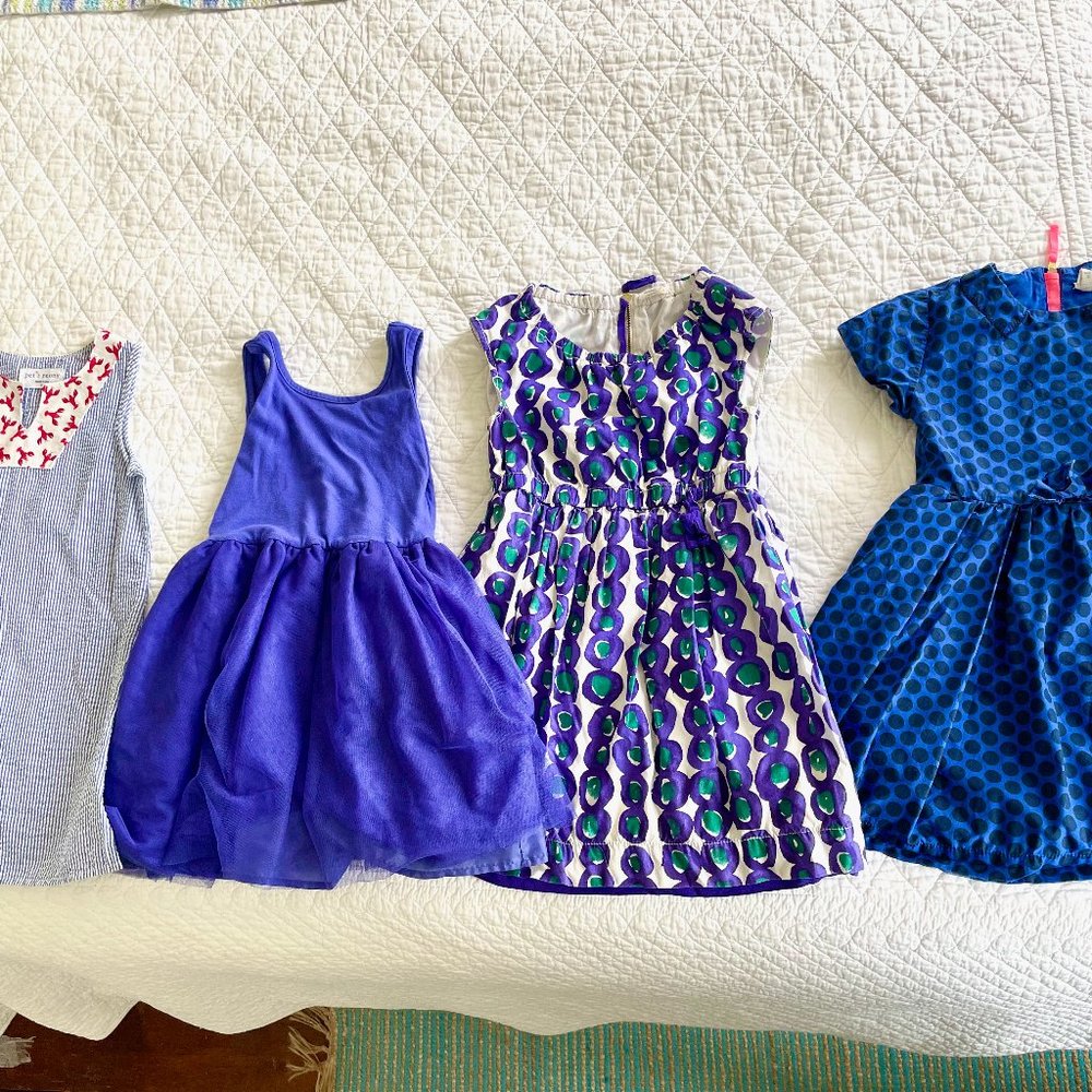 Lot of 8 Girls Summer Dresses-Size 5/6- Vineyard Vines, Boden, Crewcuts & More